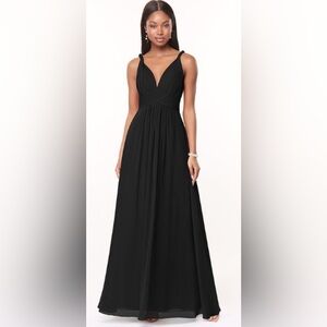Azazie Black Backless Dress
